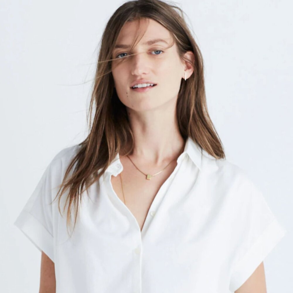 Madewell Central Shirt in Pure White